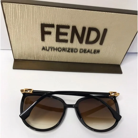 FENDI Brown Butterfly Ladies SunglassesFF 0432/G/S 0807/HA  display picture 2